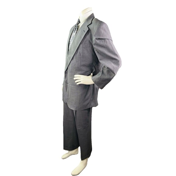 Vintage The Andover Shop 2pc Bespoke Suit Mens 44L 38x29 2-Button Made in USA - Picture 5 of 15